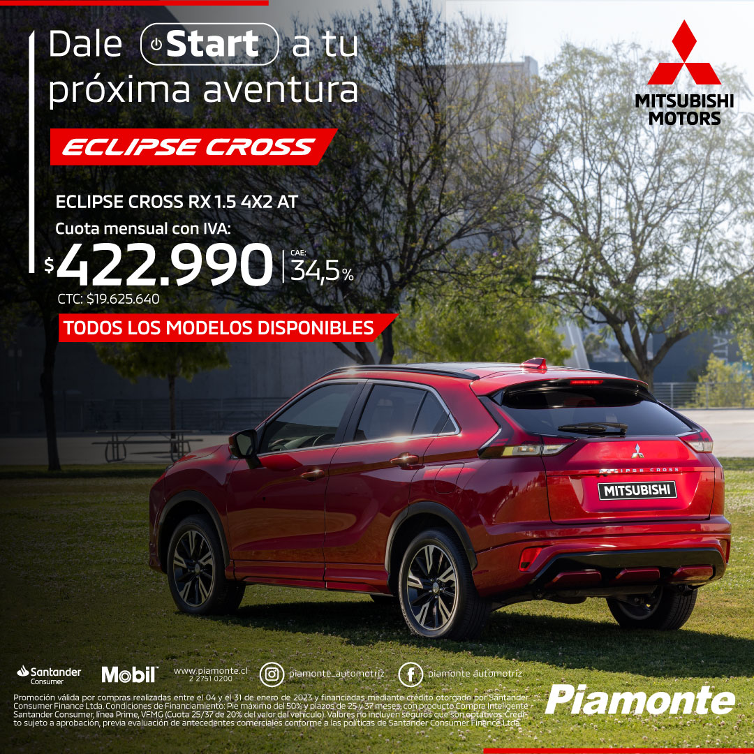 Mitsubishi Eclipse Cross 2023 Precios y características en Piamonte.